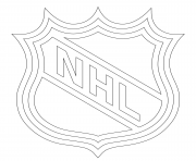Printable nhl logo nhl hockey sport  coloring pages